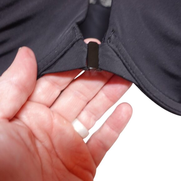 Victoria's Secret T-shirt Lightly Lined Demi Bra 34DD Black Front Closure Lace - Picture 2 of 8